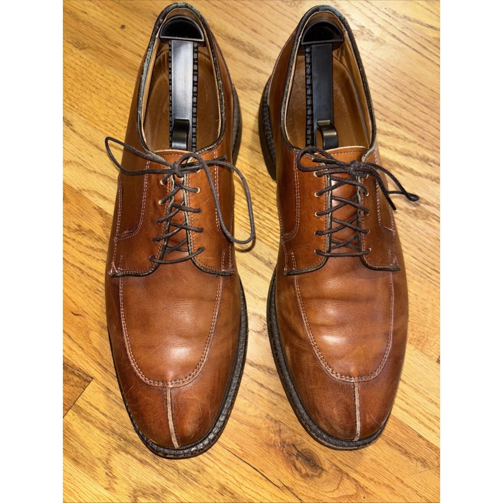 ALLEN EDMONDS‎ "Bradley" Brown Leather Split Toe Dress Oxfords Shoes Men's US 12